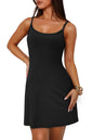 WIHOLL Womens Summer Sleeveless A - Line Mini Dress 2025 Sexy Backless Spaghetti Strap Party Club Bodycon Dresses - 7DAY'S