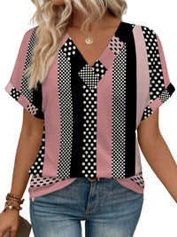 WIHOLL Womens Summer Tops Short Dolman Sleeve Shirts 2025 Fashion V Neck Outfits Clothes - 7DAY'S