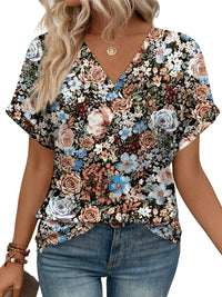 WIHOLL Womens Summer Tops Short Dolman Sleeve Shirts 2025 Fashion V Neck Outfits Clothes - 7DAY'S