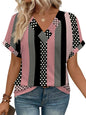 WIHOLL Womens Summer Tops Short Dolman Sleeve Shirts 2025 Fashion V Neck Outfits Clothes - 7DAY'S