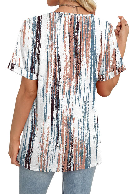 WIHOLL Womens Summer Tops Short Sleeve Basic Casual V Neck T Shirts Trendy Fashion 2025 - 7DAY'S