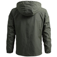 Windbreaker Men Tactical Jacket Waterproof Outdoor Hooded Coat Sports Military European Size S - 5XL Field Climbing Thin Outwear - 7DAY'S