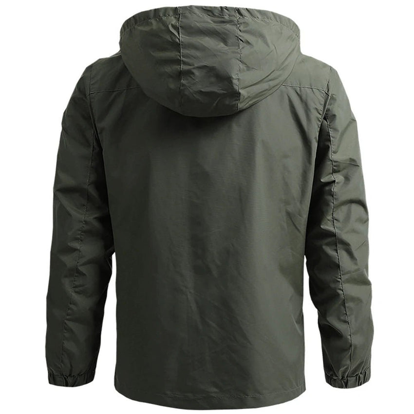 Windbreaker Men Tactical Jacket Waterproof Outdoor Hooded Coat Sports Military European Size S - 5XL Field Climbing Thin Outwear - 7DAY'S