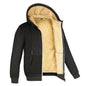 Winter Lambswool Zipper Hoodies Thicken Warm Jackets Long Sleeve Sweatshirts Casual Sports Fleece Black Coats Hooded Men Coat To - 7DAY'S