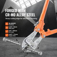 Wire cutters, 24 - inch locking pliers, double - material handles with soft rubber grips, chromium - molybdenum alloy steel blades, heavy - duty wire cutters for rods, bolts, wires, cables, rivets and chains - 7DAY'S