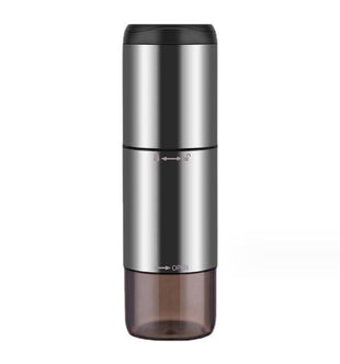 Wireless charging coffee grinder (800 mAh lithium capacity, non-segment fine tuning, strong power, coffee bean capacity 12g, 25 cups / time, mini car, home, travel, outdoor coffee bean grinding)