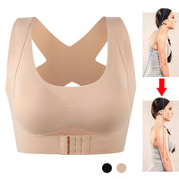 Women Bra Posture Corrector Bralette Front Closure Bras Fitness Vest Push Up Bra Female Brassiere Underwear Cross Back Tank Tops - 7DAY'S