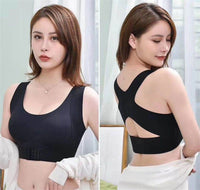 Women Bra Posture Corrector Bralette Front Closure Bras Fitness Vest Push Up Bra Female Brassiere Underwear Cross Back Tank Tops - 7DAY'S