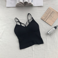 Women Cotton Underwear Push Up Bra Sexy Top Women Suspender Tank Up Fashion Solid Color Lingerie Female Soft Top Brassreie - 7DAY'S