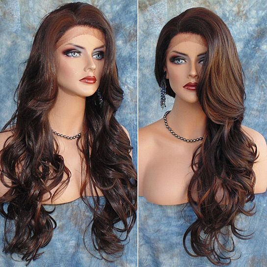 Women Fashion Long Wavy Curly Hair Cospaly Costume Full Wigs Hair Extension - 7DAY'S