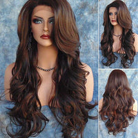 Women Fashion Long Wavy Curly Hair Cospaly Costume Full Wigs Hair Extension - 7DAY'S