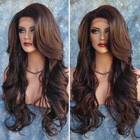 Women Fashion Long Wavy Curly Hair Cospaly Costume Full Wigs Hair Extension - 7DAY'S