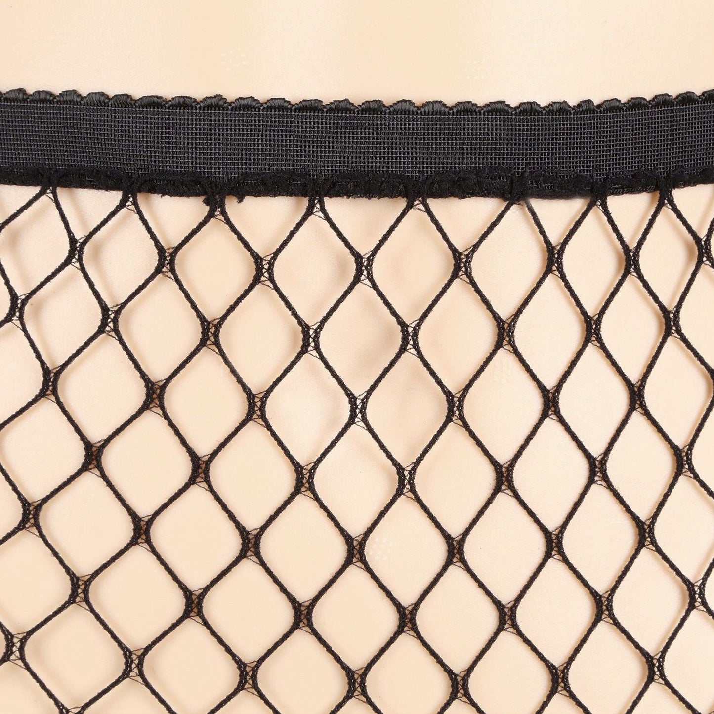 Women Fishnet Tights Sexy High Waist Fishnet Pantyhose Stretchy Mesh Hollow Out Tights Stockings - 7DAY'S