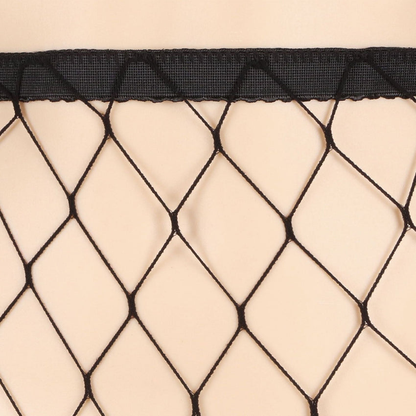 Women Fishnet Tights Sexy High Waist Fishnet Pantyhose Stretchy Mesh Hollow Out Tights Stockings - 7DAY'S