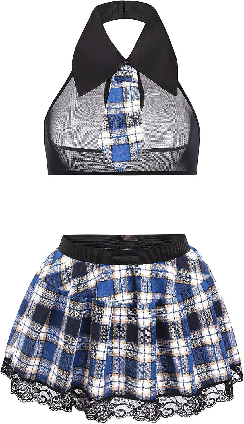 Women School Girl Lingerie Costume Lingerie Set Sexy Student Costumes - 7DAY'S