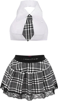 Women School Girl Lingerie Costume Lingerie Set Sexy Student Costumes - 7DAY'S