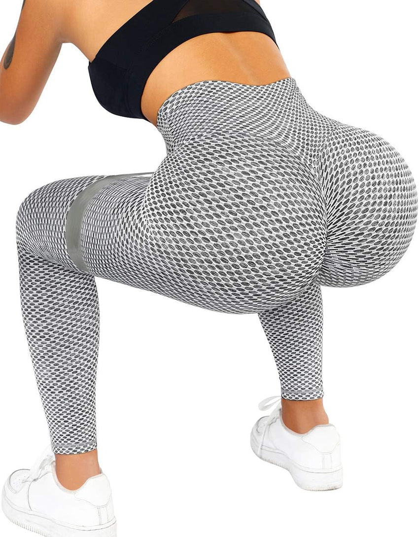 Women Scrunch Butt Lifting Workout Leggings Textured High Waist anti Cellulite Yoga Pants - 7DAY'S