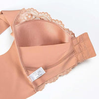 Womens Basic Solid Lace Wireless Push up Bra,Womens Solid Lace Wireless Push up Bra,Front Closure Bras,Plus Size - 7DAY'S