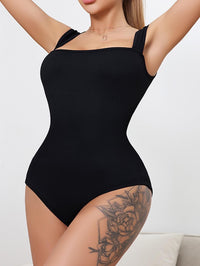 Women's One - piece Set Sleeveless Square Neck Skinny Yoga Bodysuit, Women's Sportswear Clothing - 7DAY'S