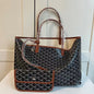 Women's Pu Leather Tote Bag Portable Large Capacity Shoulder Bag Waterproof Beach Pocket - 7DAY'S
