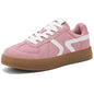 Women's Retro Fashion Sneakers - Gum Sole Suede Casual Walking Footwear Skate Shoes Non Slip Trainers - 7DAY'S