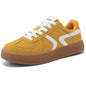 Women's Retro Fashion Sneakers - Gum Sole Suede Casual Walking Footwear Skate Shoes Non Slip Trainers - 7DAY'S