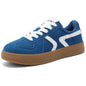 Women's Retro Fashion Sneakers - Gum Sole Suede Casual Walking Footwear Skate Shoes Non Slip Trainers - 7DAY'S