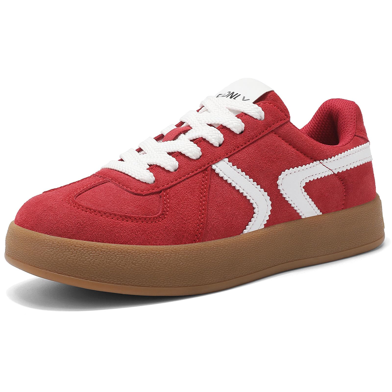 Women's Retro Fashion Sneakers - Gum Sole Suede Casual Walking Footwear Skate Shoes Non Slip Trainers - 7DAY'S