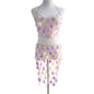 Women's Sequin Bra Dress Set Body Chain - 7DAY'S
