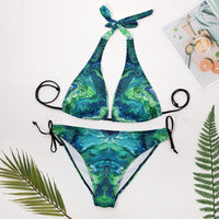 Women's Triangle Bikini Sexy Cutout Bikini Thong Bikini Set Tie Back Two Piece Swimsuit Bathing Suit - 7DAY'S