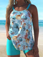 Women's two - piece sky - blue quick - dry tankini - 7DAY'S