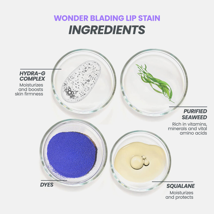 Wonderskin Wonder Blading All Day Lip Stain Peel Off Masque - Long Lasting, Waterproof and Transfer Proof Nude Lip Tint, Matte Finish Peel Off Lip Stain (Whimsical Masque) - 7DAY'S