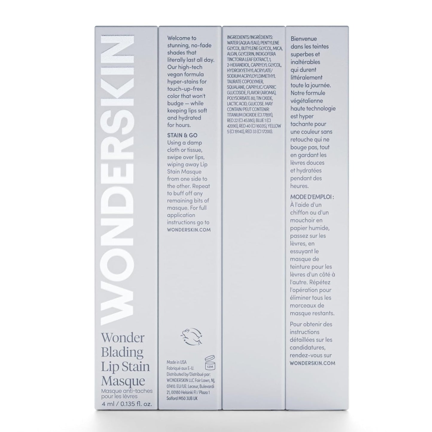 Wonderskin Wonder Blading All Day Lip Stain Peel Off Masque - Long Lasting, Waterproof and Transfer Proof Nude Lip Tint, Matte Finish Peel Off Lip Stain (Whimsical Masque) - 7DAY'S