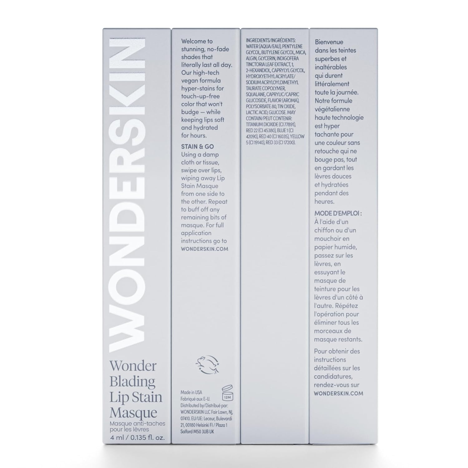 Wonderskin Wonder Blading All Day Lip Stain Peel Off Masque - Long Lasting, Waterproof and Transfer Proof Nude Lip Tint, Matte Finish Peel Off Lip Stain (Whimsical Masque) - 7DAY'S