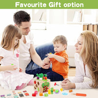 Wooden Garden Toy, Toddler Montessori Toys for Baby Boys Girls, Wood Preschool Learning Fine Motor Skills Game, Educational Learning Toys for Toddlers - 7DAY'S