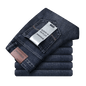 Wthinlee New Business Men's Jeans Casual Straight Stretch Fashion Classic Blue Black Work Denim Trousers Male Brand Clothing - 7DAY'S
