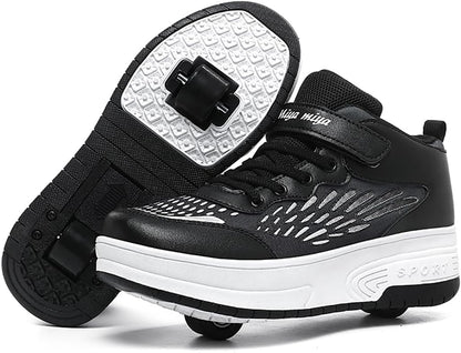 Ylllu Kids LED Roller Skate Shoes with Single Wheel Light up Roller Shoes Gift for Girls Boys Children - 7DAY'S