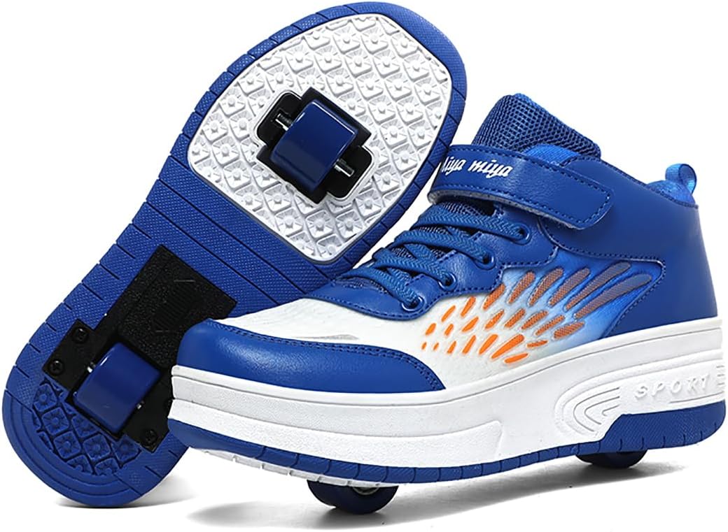Ylllu Kids LED Roller Skate Shoes with Single Wheel Light up Roller Shoes Gift for Girls Boys Children - 7DAY'S
