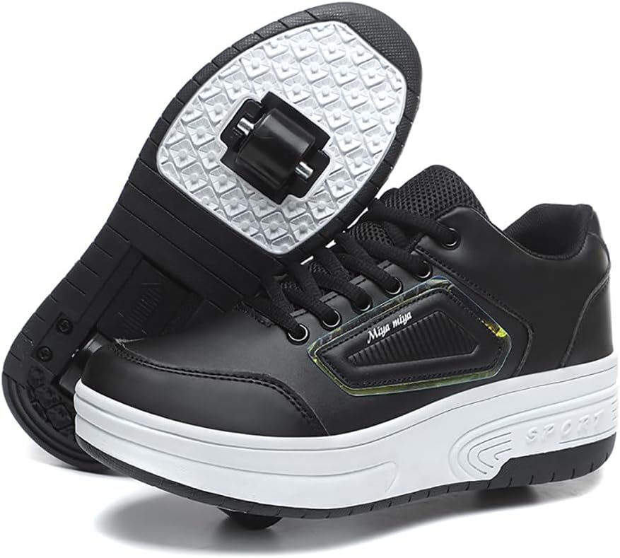Ylllu Kids LED Roller Skate Shoes with Single Wheel Light up Roller Shoes Gift for Girls Boys Children - 7DAY'S