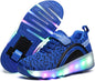 Ylllu Kids LED Roller Skate Shoes with Single Wheel Light up Roller Shoes Gift for Girls Boys Children - 7DAY'S