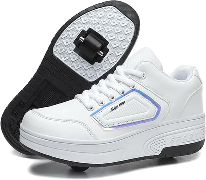 Ylllu Kids LED Roller Skate Shoes with Single Wheel Light up Roller Shoes Gift for Girls Boys Children - 7DAY'S