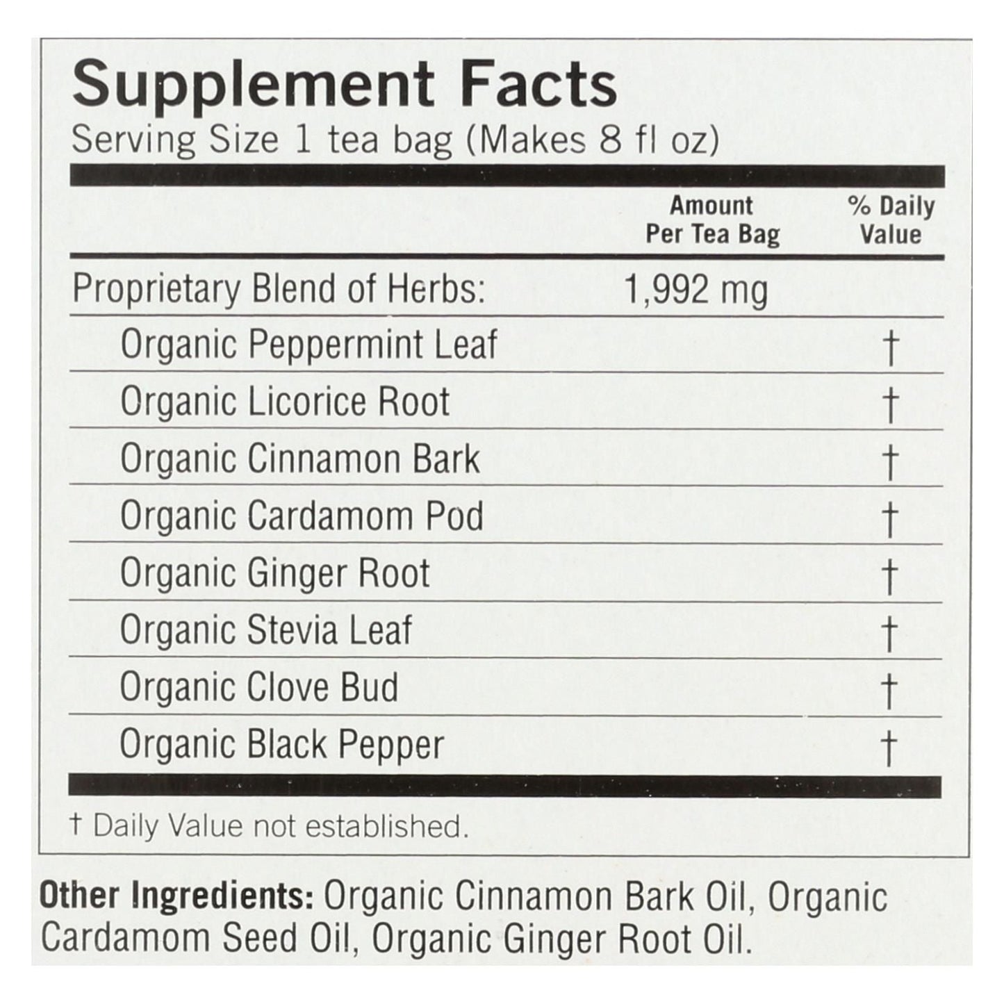 Yogi Egyptian Licorice - Mint - Case Of 6 - 16 Bags - 7DAY'S