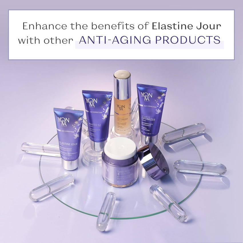 Yon - Ka Elastine Jour Day Anti - Wrinkle Facial Moisturizer and Eye Cream with Elastine Nuit Anti - Wrinkle Night Cream, 50 ml - 7DAY'S