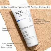Yon - Ka Guarana Facial Scrub 50ml | Gentle Facial Detoxifying Scrub with 2 Sizes of Granules | Rice Microbeads and Guarana | Cleanses, Polishes and Purifies | Normal to Oily Skin | 98% Natural Origin - 7DAY'S