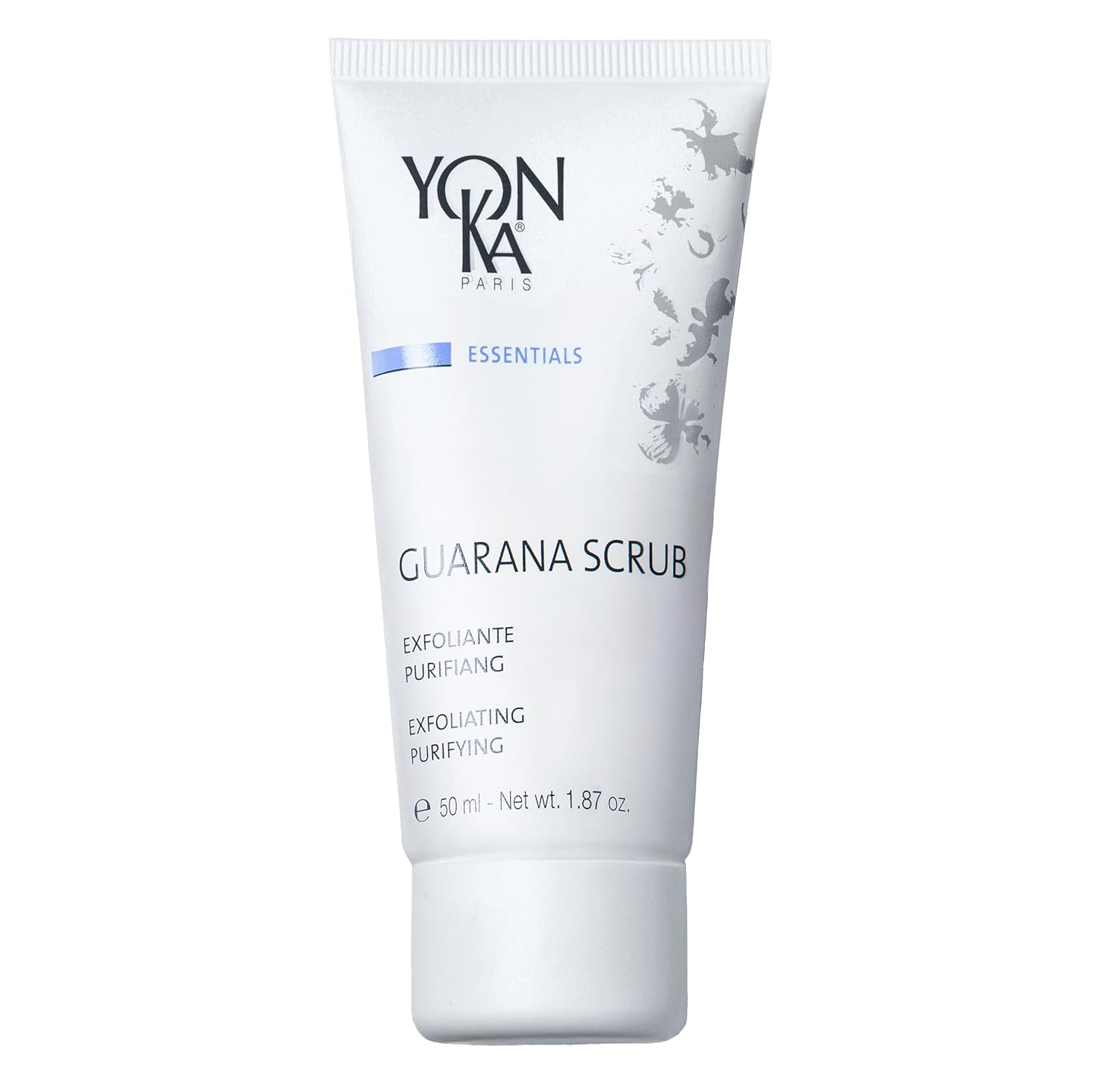 Yon - Ka Guarana Facial Scrub 50ml | Gentle Facial Detoxifying Scrub with 2 Sizes of Granules | Rice Microbeads and Guarana | Cleanses, Polishes and Purifies | Normal to Oily Skin | 98% Natural Origin - 7DAY'S