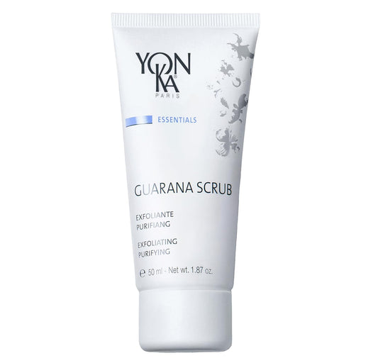 Yon - Ka Guarana Facial Scrub 50ml | Gentle Facial Detoxifying Scrub with 2 Sizes of Granules | Rice Microbeads and Guarana | Cleanses, Polishes and Purifies | Normal to Oily Skin | 98% Natural Origin - 7DAY'S