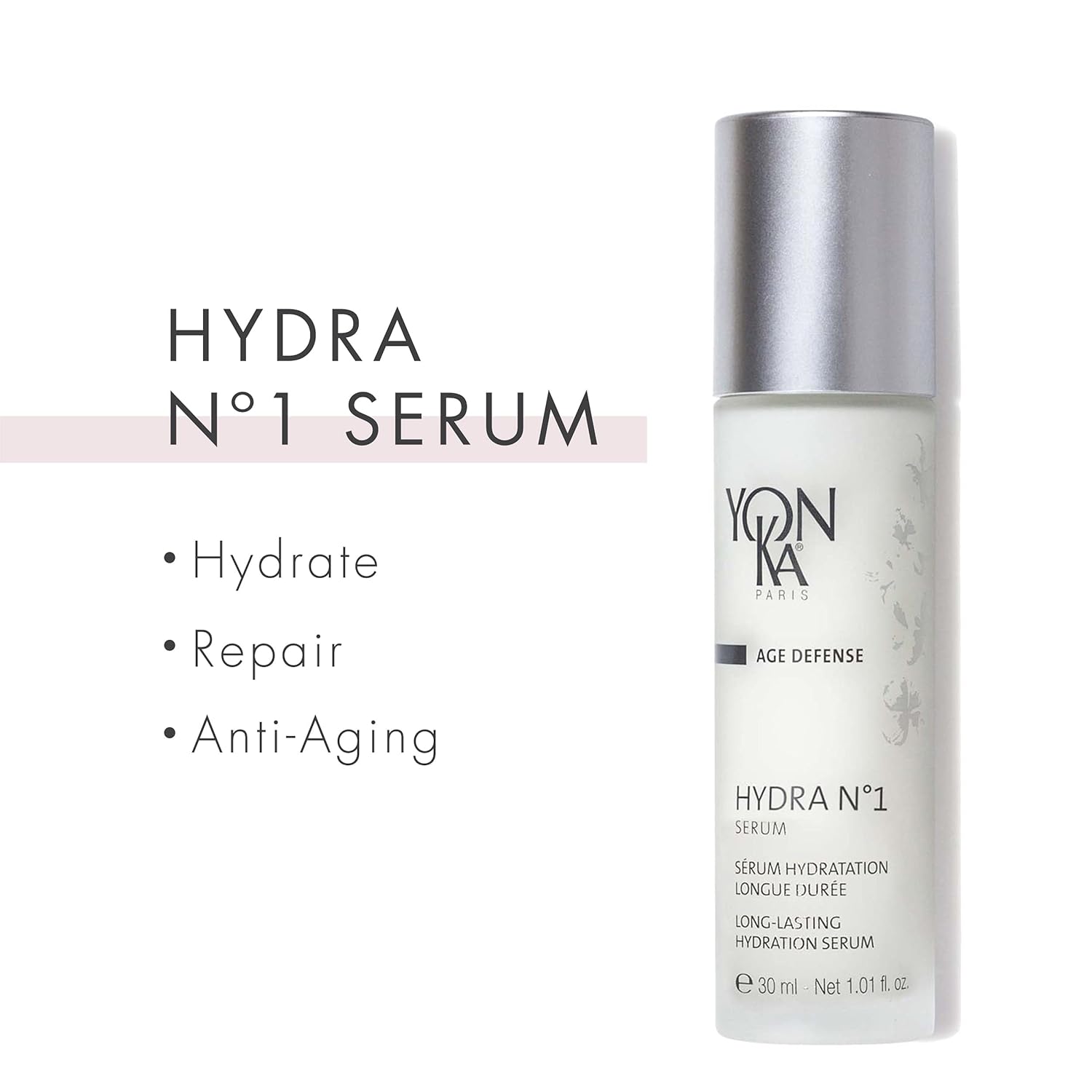 Yon - Ka Hydra No.1 Face Serum (30ml) Age Defense Skin Care, Intensive Hydration Booster with Hyaluronic Acid and Aloe Vera, Dry and Mature Skin, Paraben - Free - 7DAY'S