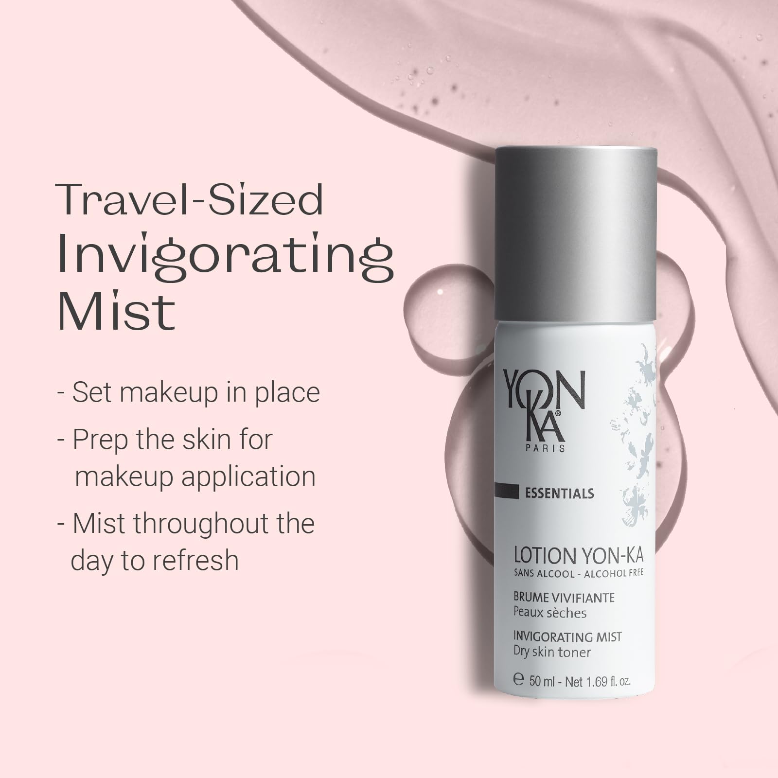 Yon - Ka Lotion PS Hydrating Face Toner (Dry & Sensitive Skin) Daily Face Mist to Refresh and Purify with Quintessence Essential Oils - 7DAY'S