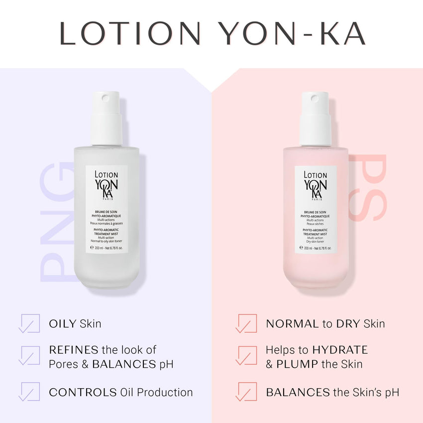 Yon - Ka Lotion PS Hydrating Face Toner (Dry & Sensitive Skin) Daily Face Mist to Refresh and Purify with Quintessence Essential Oils - 7DAY'S