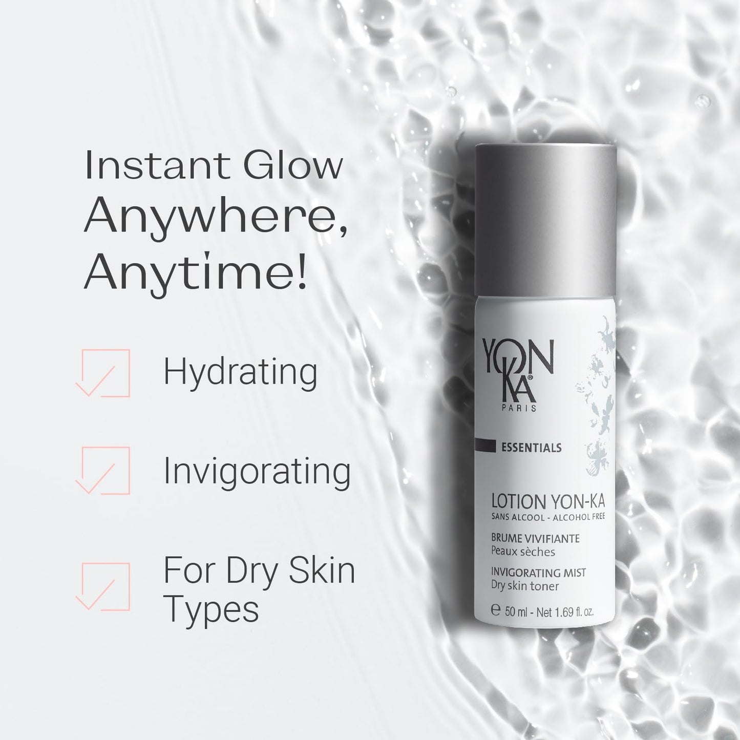 Yon - Ka Lotion PS Hydrating Face Toner (Dry & Sensitive Skin) Daily Face Mist to Refresh and Purify with Quintessence Essential Oils - 7DAY'S